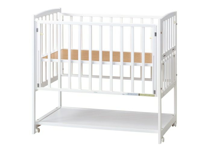 ハイタイプベッド ツーオープン ヤマサキ(Yamasaki) 標準サイズベビーベッド【レンタル|選べる3色|小物置き板付】