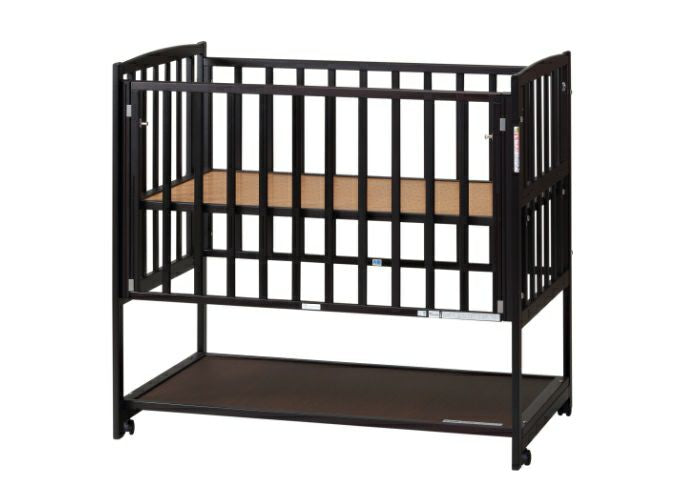 ハイタイプベッド ツーオープン ヤマサキ(Yamasaki) 標準サイズベビーベッド【レンタル|選べる3色|小物置き板付】