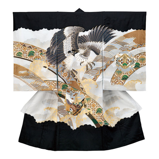 お宮参り衣装 お宮参り産着レンタル 男の子産着 正絹 28-63-3