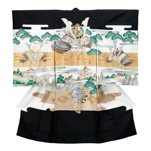 お宮参り衣装 お宮参り産着レンタル 男の子産着 正絹 28-64-1