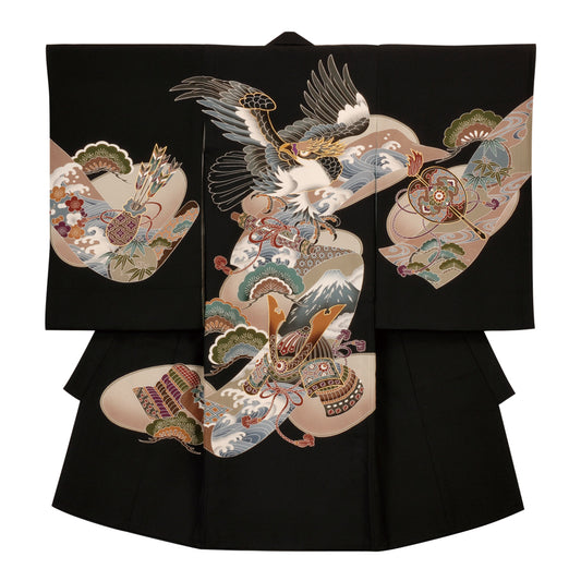 お宮参り衣装 お宮参り産着レンタル 男の子産着 正絹 28-65-3