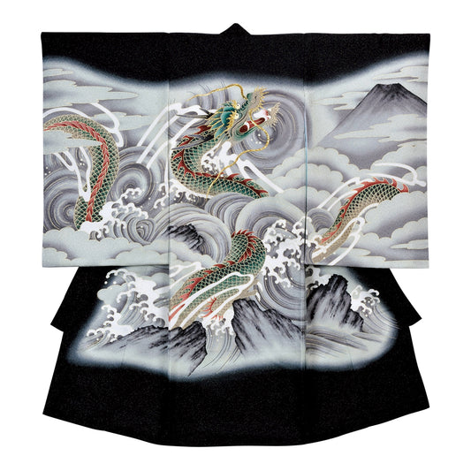 お宮参り衣装 お宮参り産着レンタル 男の子産着 正絹 28-66-2