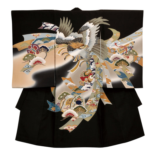 お宮参り衣装 お宮参り産着レンタル 男の子産着 正絹 28-66-4