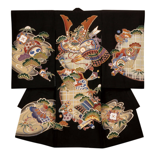 お宮参り衣装 お宮参り産着レンタル 男の子産着 正絹 28-67-1