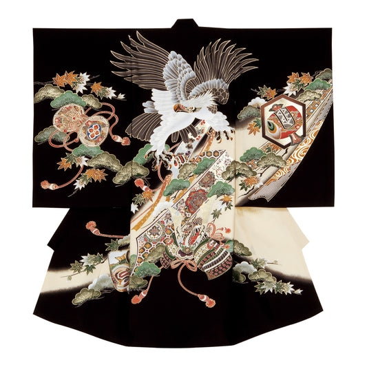 お宮参り衣装 お宮参り産着レンタル 男の子産着 正絹 28-67-3