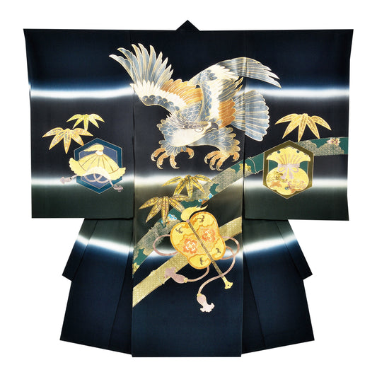 お宮参り衣装 お宮参り産着レンタル 男の子産着 正絹 28-69-1