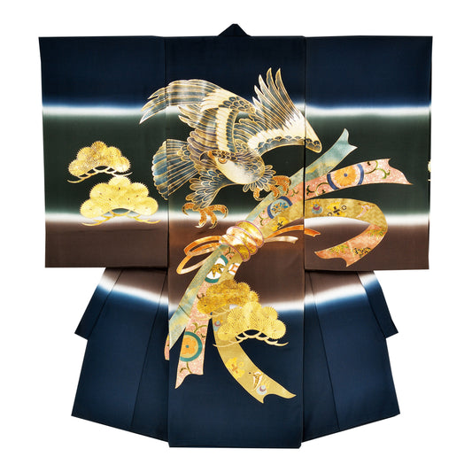 お宮参り衣装 お宮参り産着レンタル 男の子産着 正絹 28-69-4