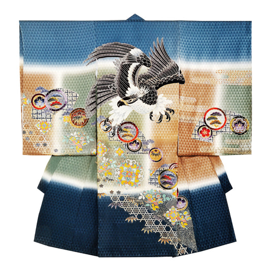 お宮参り衣装 お宮参り産着レンタル 男の子産着 正絹 28-70-1