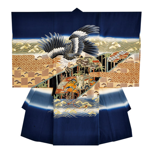 お宮参り衣装 お宮参り産着レンタル 男の子産着 正絹 28-70-2