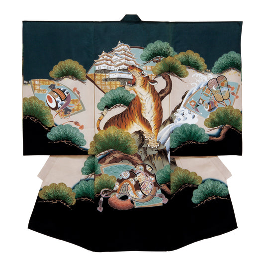 お宮参り衣装 お宮参り産着レンタル 男の子産着 正絹 28-70-4