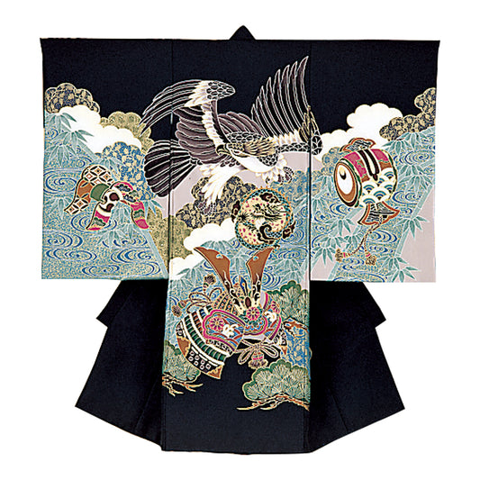 お宮参り衣装 お宮参り産着レンタル 男の子産着 正絹 28-70-6