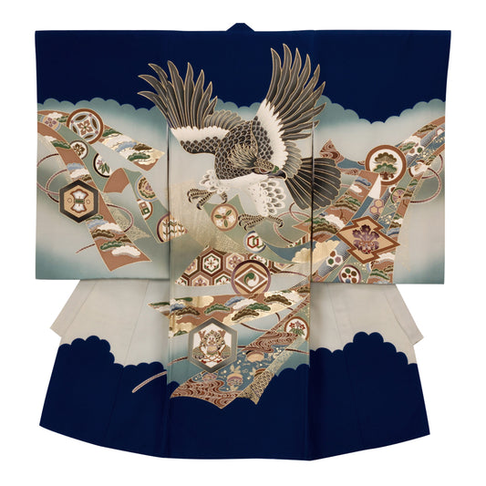 お宮参り衣装 お宮参り産着レンタル 男の子産着 正絹 28-72-1