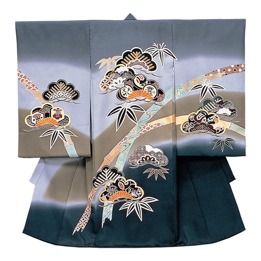 お宮参り衣装 お宮参り産着レンタル 男の子産着 正絹 28-72-4