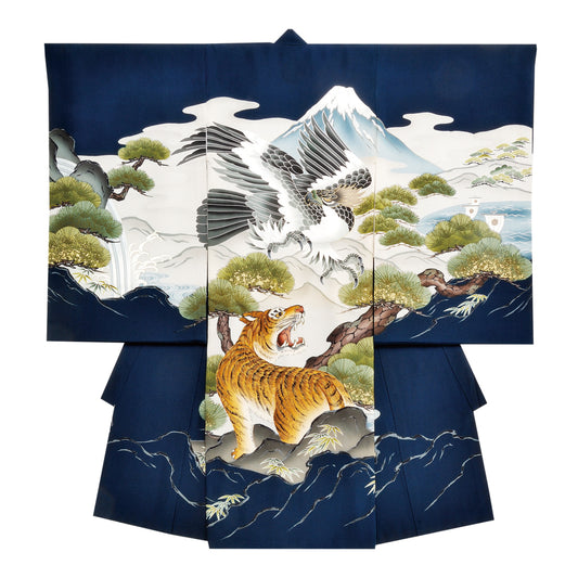 お宮参り衣装 お宮参り産着レンタル 男の子産着 正絹 28-72-5