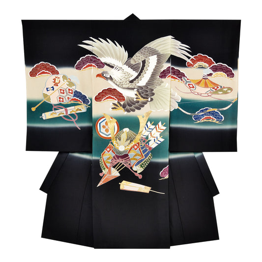 お宮参り衣装 お宮参り産着レンタル 男の子産着 正絹 28-72-6