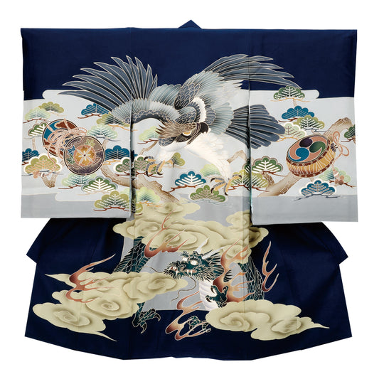 お宮参り衣装 お宮参り産着レンタル 男の子産着 正絹 28-73-3