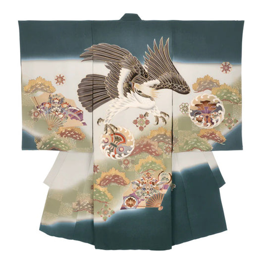 お宮参り衣装 お宮参り産着レンタル 男の子産着 正絹 28-74-4