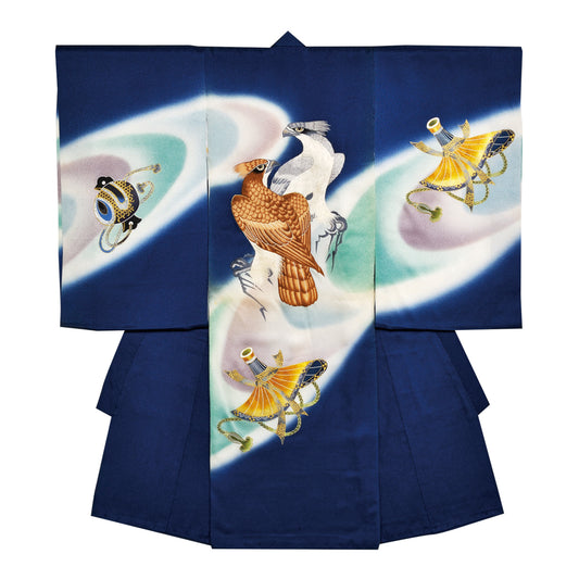 お宮参り衣装 お宮参り産着レンタル 男の子産着 正絹 28-74-5