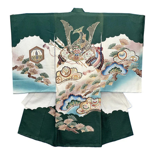 お宮参り衣装 お宮参り産着レンタル 男の子産着 正絹 28-75-1