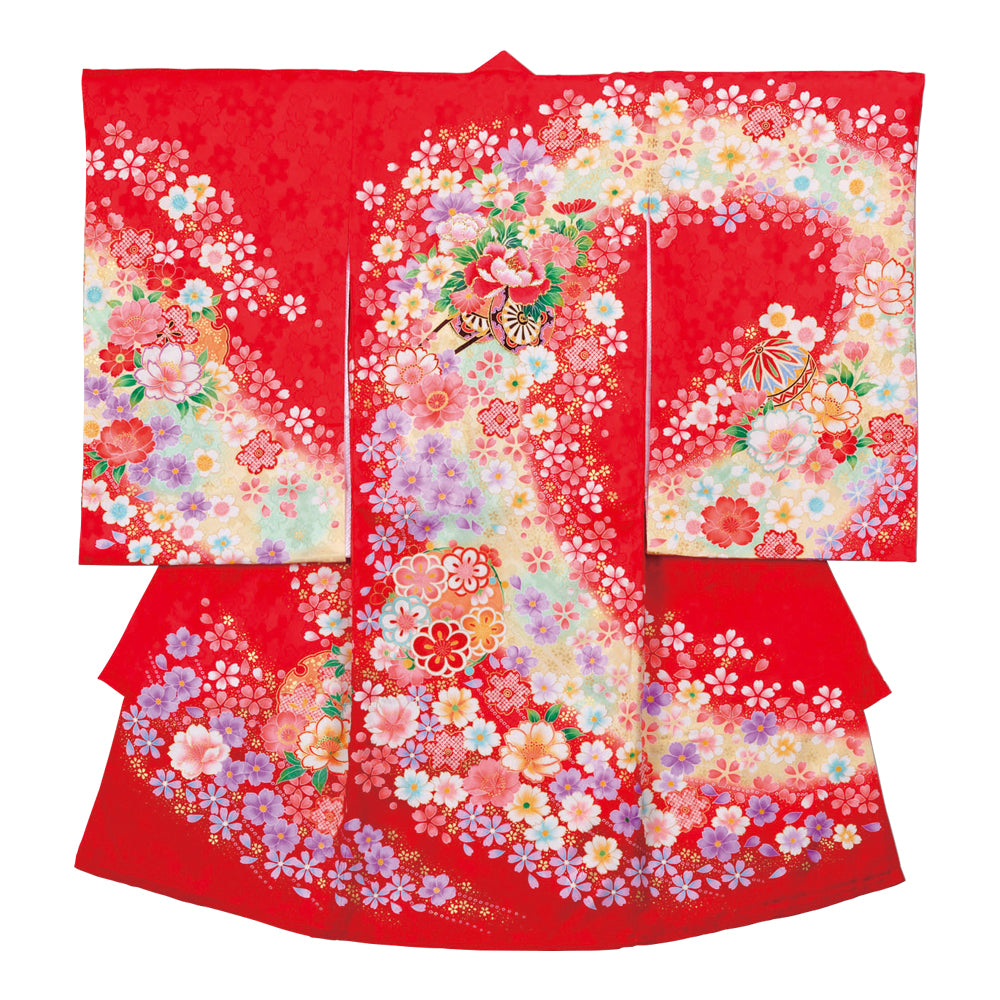 お宮参り衣装 お宮参り産着レンタル 女の子産着 正絹 28-77-1