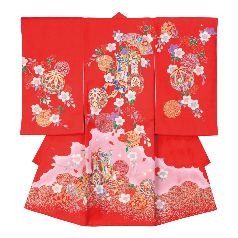 お宮参り衣装 お宮参り産着レンタル 女の子産着 正絹 28-77-2