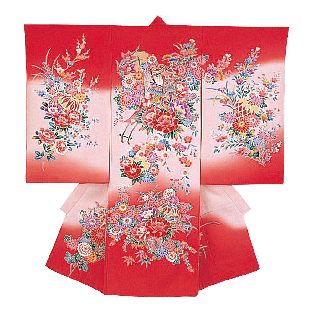 お宮参り衣装 お宮参り産着レンタル 女の子産着 正絹 28-77-5