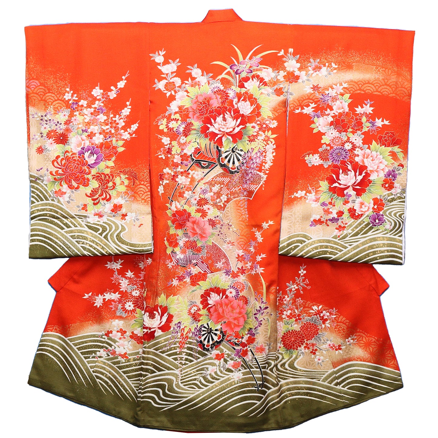 お宮参り衣装 お宮参り産着レンタル 女の子産着 正絹 28-82-9