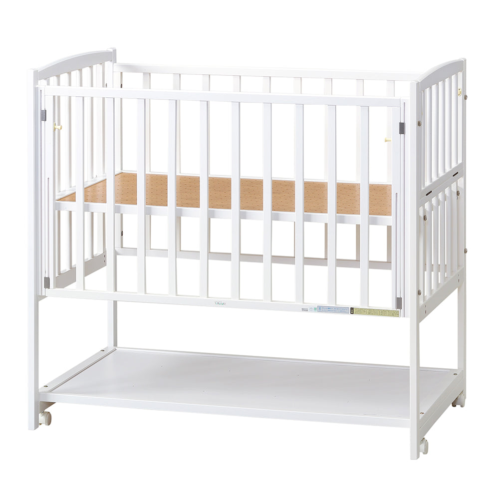 ハイタイプベッド ツーオープン ヤマサキ(Yamasaki) 標準サイズベビーベッド【レンタル|選べる3色|小物置き板付】