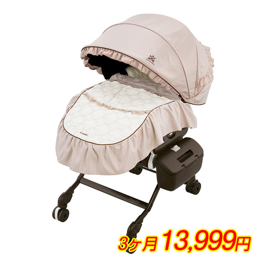 【本州往復送料無料】【3ヶ月レンタル割引中】ホワイトレーベル ネムリラ AUTO SWING プレミアムダッコプラス EG ホワイトモカ コンビ(Combi) 電動 ハイローチェア・ベビーラック【レンタル】