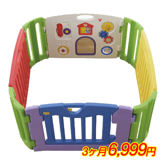 【3ヶ月レンタル割引中】ミュージカルキッズランド スクエア 日本育児 ベビーサークル【レンタル】