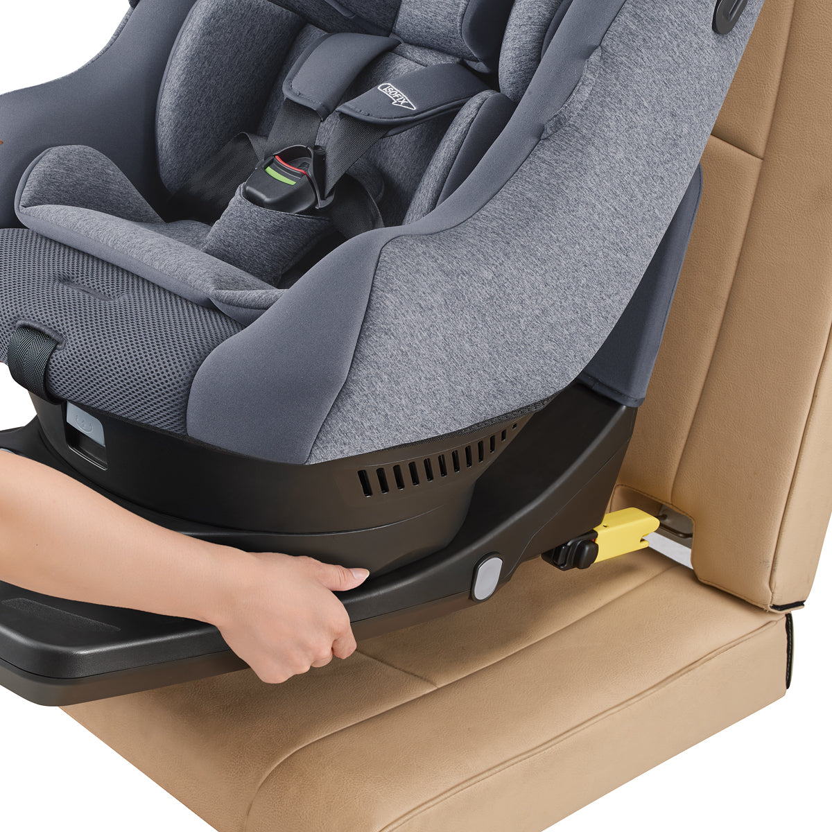 【販売品】【新生児~4歳頃まで】アップリカ クルリラプラスライトAB | ISOFIX対応 回転式チャイルドシート | 新生児から使えるチャイルドシート ネイビーNV2221674、グレーGR2221673