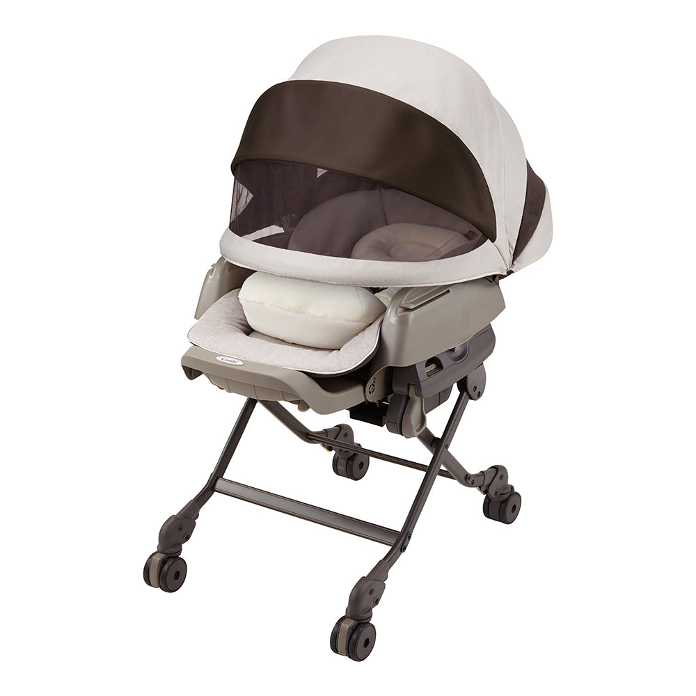 【レンタル延長】ネムリラ AUTOSWING BEDi おやすみドーム Grande EG シナモンホワイト コンビ(Combi) 電動ベビーラック