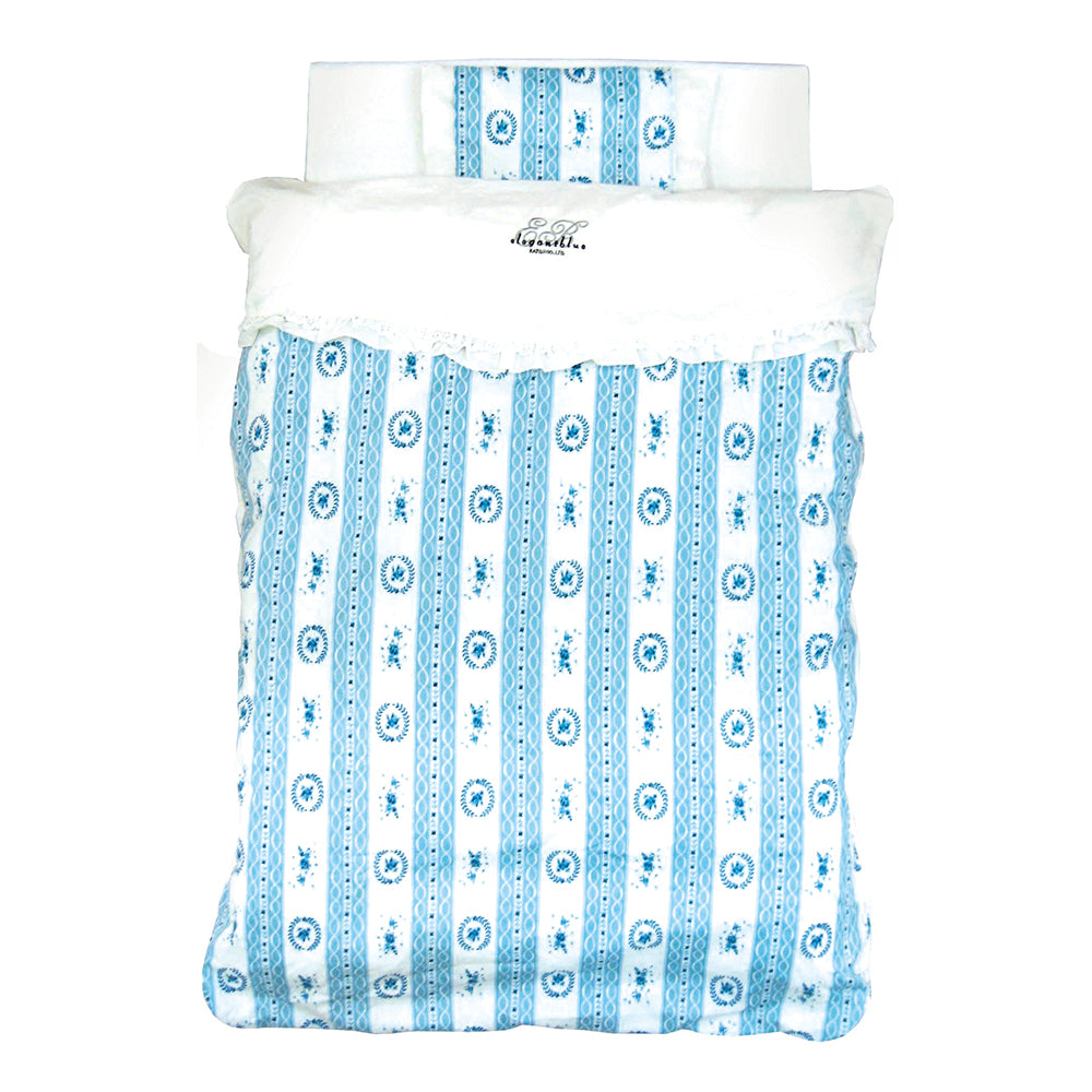 【レンタル延長】ミニ布団7点セット エレガントブルー ベビー布団