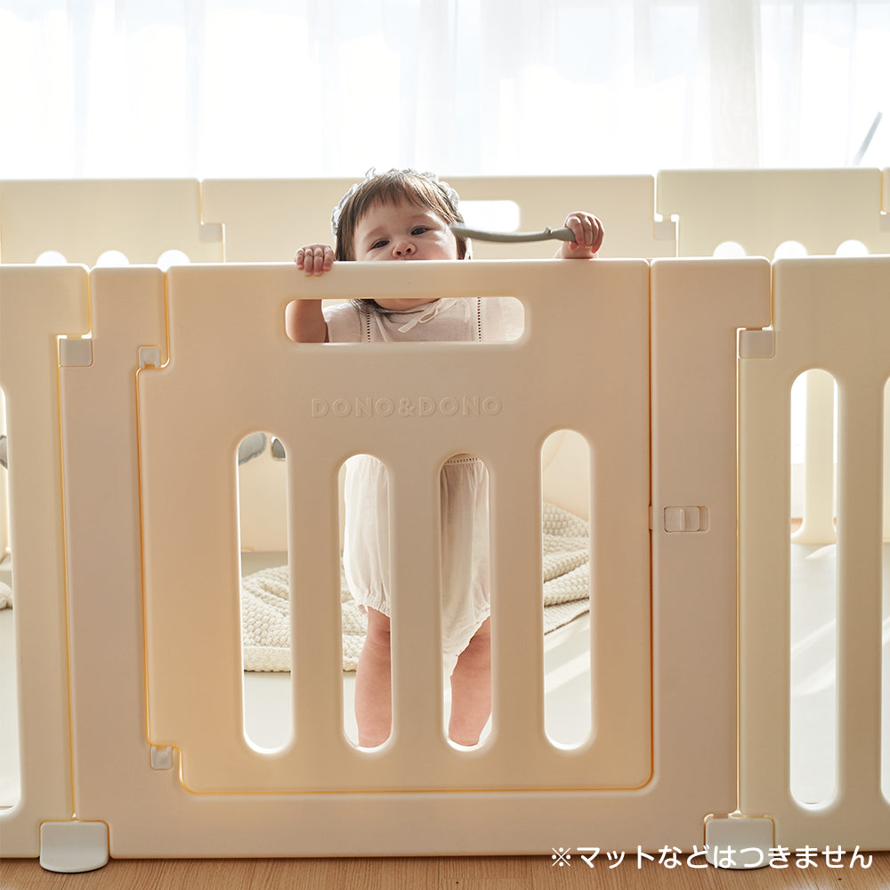 【販売品】DONO&DONOベビールーム ベビーサークル ドア付きベビーサークル ベビーゲート ベビーフェンス ベビーゲイト ボールプール あそび場 セーフティーゲート セーフティサークル ナチュラルカラー リトルプリンセス