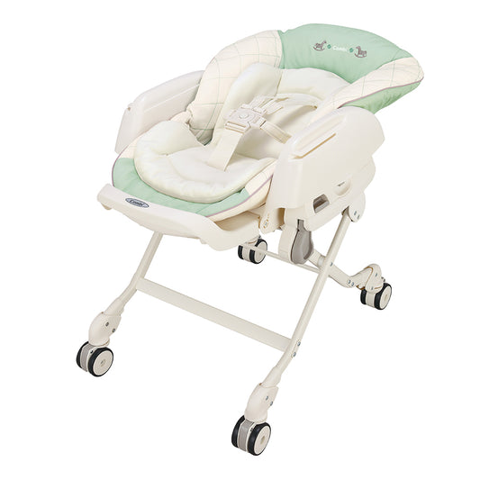 ネムリラ エッグショック CE ミルキーグリーン コンビ(Combi) 手動 ハイローチェア・ベビーラック【レンタル】