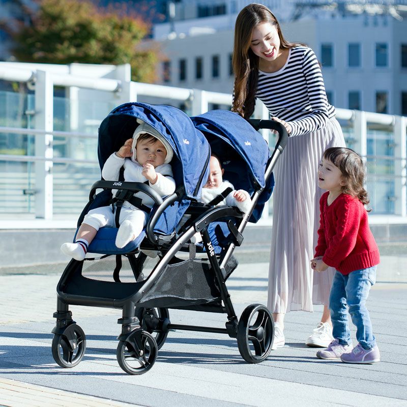 ネット限定1100円OFF レインカバー付 Joie ジョイー エヴァライトデュオ カトージ(KATOJI) 二人乗りベビーカー【レンタル|選べる5色|レインカバー付】