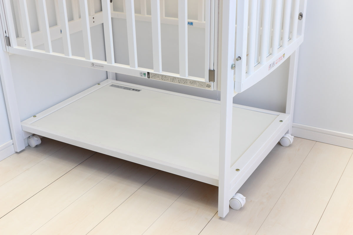 【6ヶ月レンタル割引中】コンパクトベッド ツーオープン ヤマサキ(Yamasaki) ミニサイズベビーベッド【レンタル|選べる2色|小物置き板付】