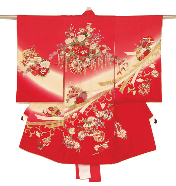 お宮参り衣装 お宮参り産着レンタル 女の子産着 正絹 28-79-3