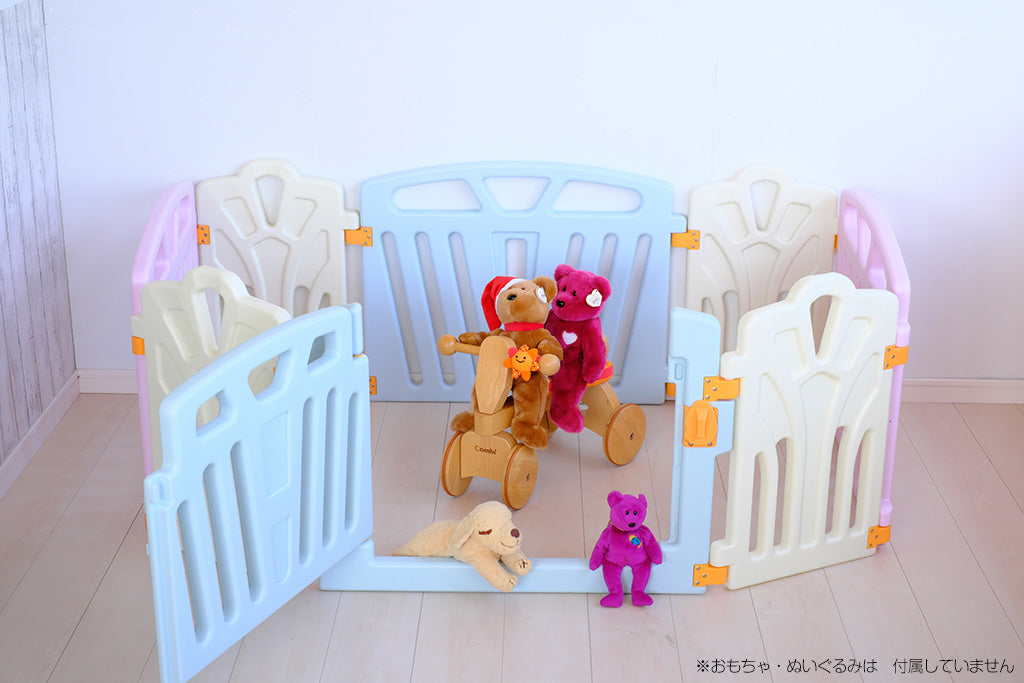 パステルカラーサークル タイプB ジェーティーシー(JTC) ベビーサークル【レンタル】