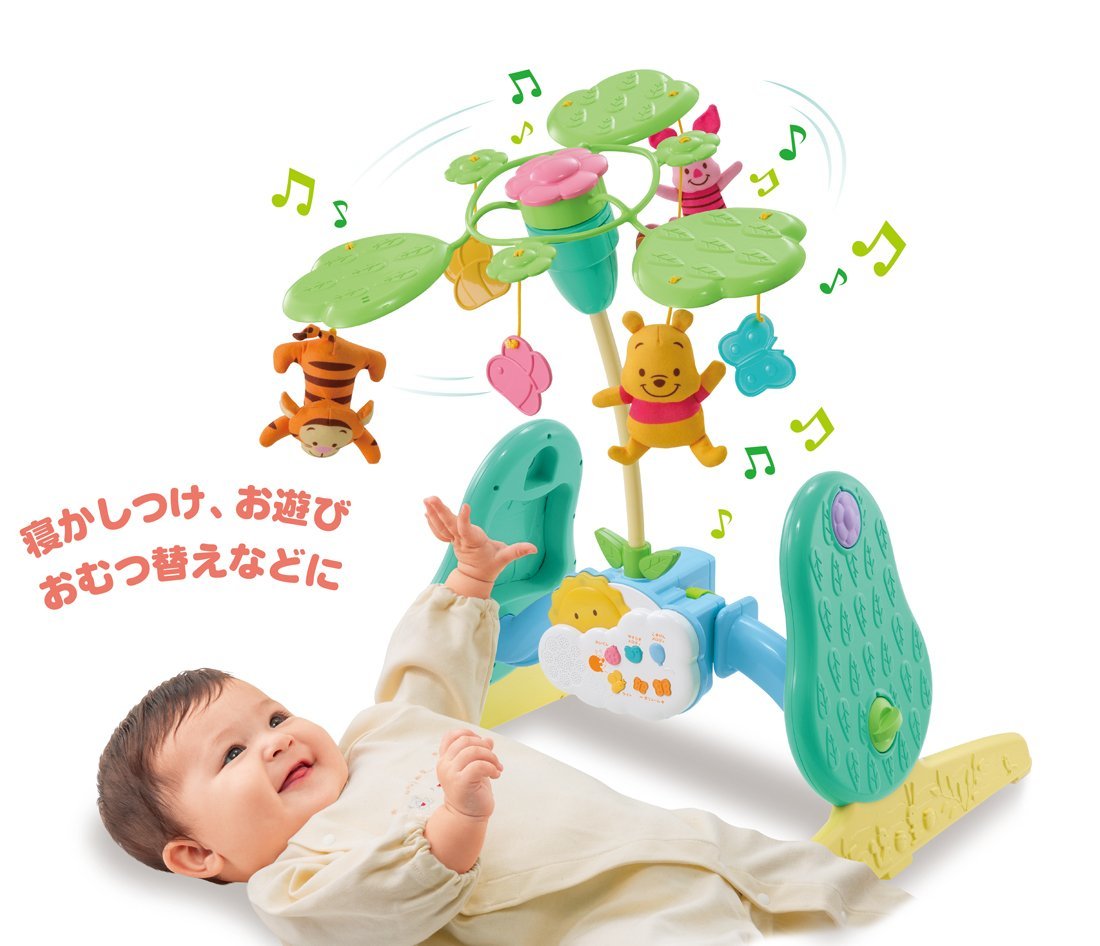 【本州往復送料無料】くまのプーさん えらべる回転6WAY ジムにへんしんメリー タカラトミー(TAKARATOMY) メリー【レンタル】