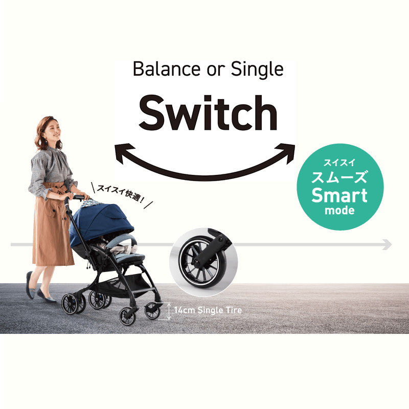 【1ヶ月、3ヶ月、6ヶ月レンタル割引中】【レインカバー付】【本州往復送料無料】スゴカル Switch plus エッグショック earth XL オーシャンブルー コンビ(Combi) ホワイトレーベル ベビーカー【レンタル】
