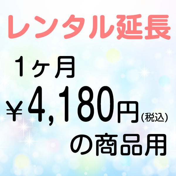 延長レンタル【1ヶ月4180円(税込)の商品用】