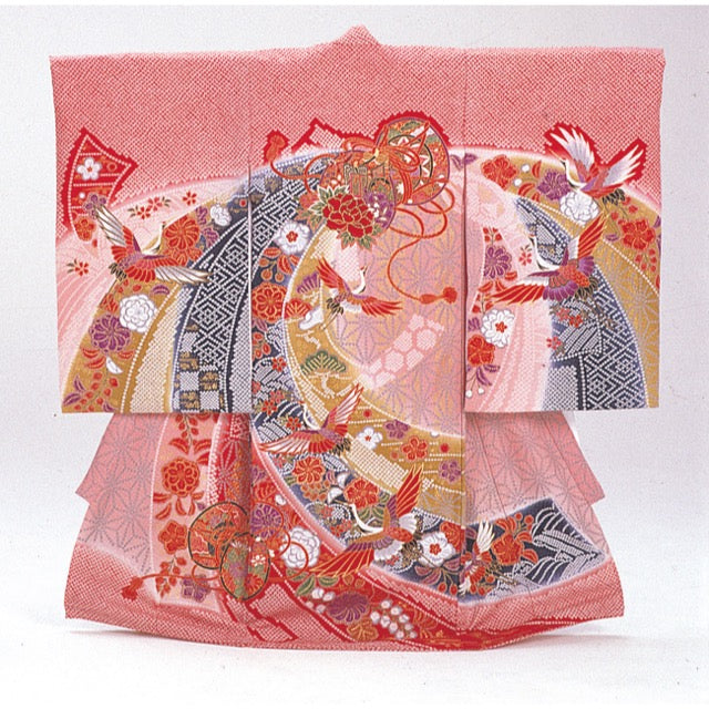 お宮参り衣装 お宮参り産着レンタル 女の子産着 正絹 28-81-3