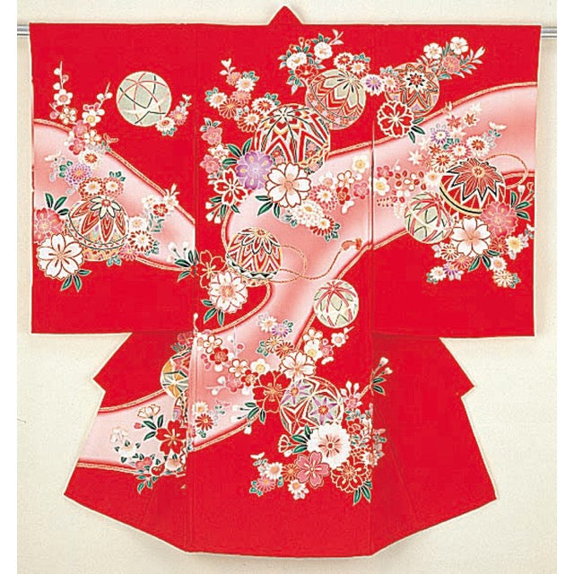 お宮参り衣装 お宮参り産着レンタル 女の子産着 正絹 28-80-6