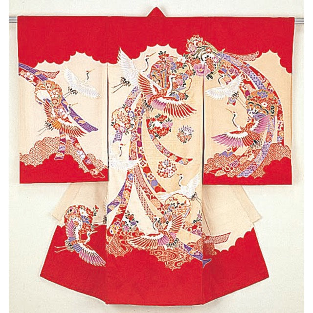 お宮参り衣装 お宮参り産着レンタル 女の子産着 正絹 28-81-4