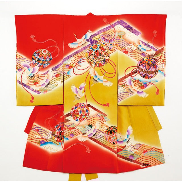 お宮参り衣装 お宮参り産着レンタル 女の子産着 正絹 28-79-5