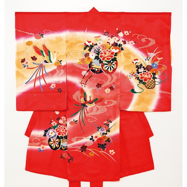 お宮参り衣装 お宮参り産着レンタル 女の子産着 正絹 28-79-1