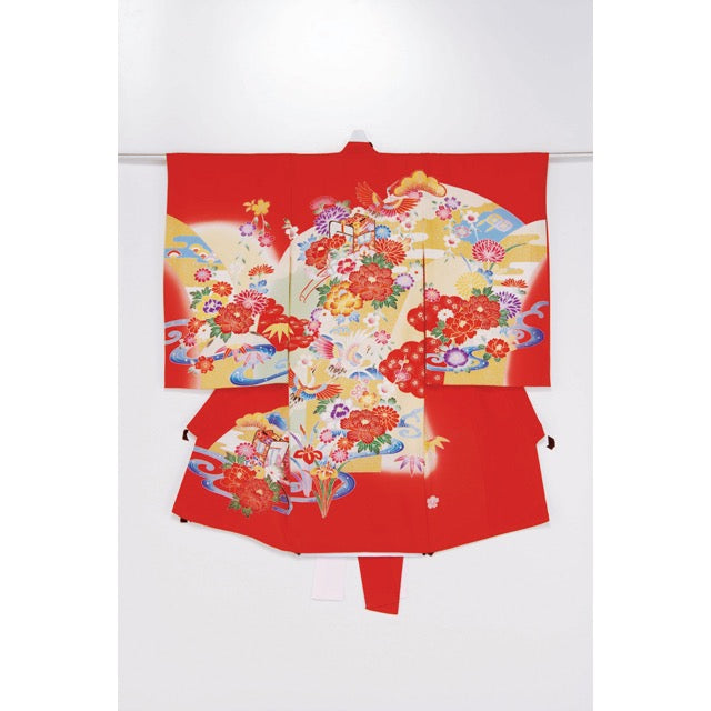 お宮参り衣装 お宮参り産着レンタル 女の子産着 正絹 28-82-3