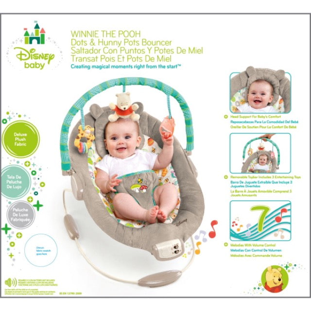 ウィニーザプー・ドッツ&ハニーポッツバウンサー ブライトスターツ(bright starts) バウンサー【レンタル】