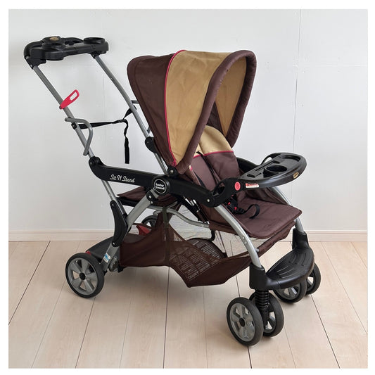 【中古商品】【ベビーランド便お届け限定】シット＆スタンドデラックス 【クリーニング済み・説明書付き】 二人乗りベビーカー